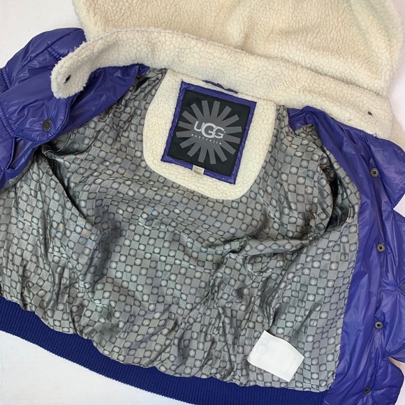 UGG purple jacket with hood kids 14/16 - Picture 9 of 11